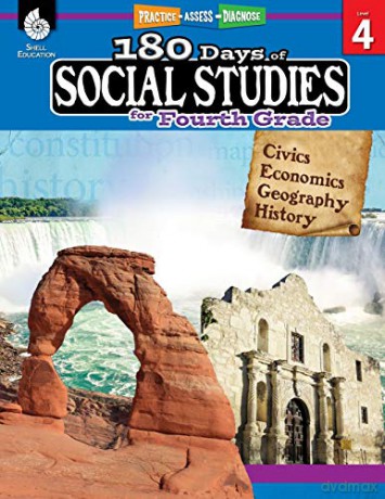 180 Days of Social Studies for Fourth Grade: Practice, Assess, Diagnose (180 Days of Practice) - Marla Tomlinson [KSIĄŻKA]