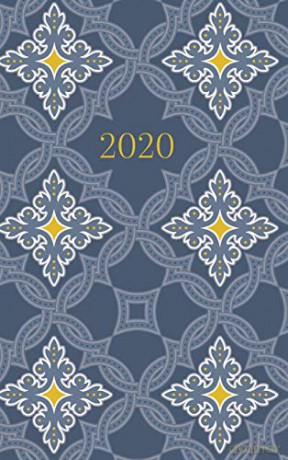 2020 Planner, 2 days per page, with Islamic Hijri dates, Grey Tiles - Reyhana Ismail [KSIĄŻKA]