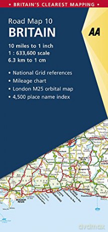 AA Road Map Britain (AA Road Map Series 10) - AA Publishing [KSIĄŻKA]