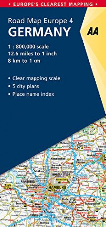 AA Road Map Germany (Road Map Europe) (AA Road Map Europe) - AA Publishing [KSIĄŻKA]