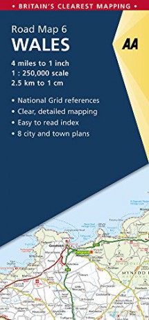 AA Road Map Wales (AA Road Map Series 06) (AA Road Map Britain) - AA Publishing [KSIĄŻKA]