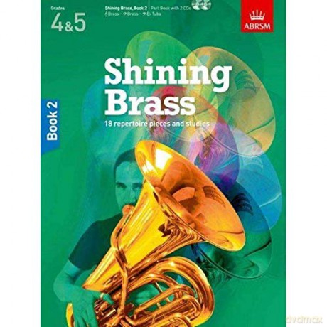 ABRSM Shining Brass Book 2 - Part Book/2CDs (Grades 4-5). CD, Sheet Music for Brass Instruments [KSIĄŻKA]