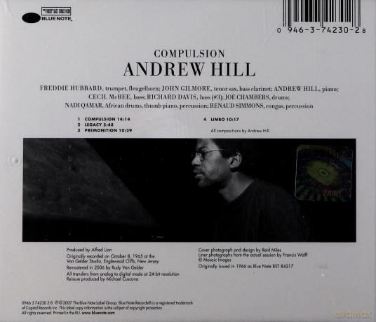 Andrew Hill: Compulsion (Rudy Van Gelder Series) [CD]