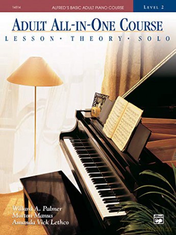 Alfred's Basic Adult All-in-One Piano Course level 2 (Alfred's Basic Adult Piano Course) - Willard Manus Palmer [KSIĄŻKA]