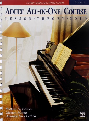 Alfred's Basic Adult All-in-One Piano Course level 2 (Alfred's Basic Adult Piano Course) - Willard Manus Palmer [KSIĄŻKA]