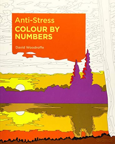 Anti-Stress Colour by Numbers (Arcturus Colour by Numbers Collection) - David Woodroffe [KSIĄŻKA]
