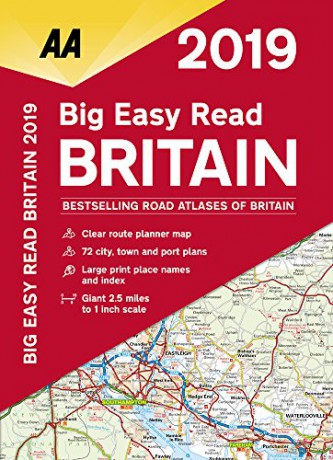 Big Easy Read Britain 2019 PB (Aa Road Atlas Britain) - AA Publishing [KSIĄŻKA]