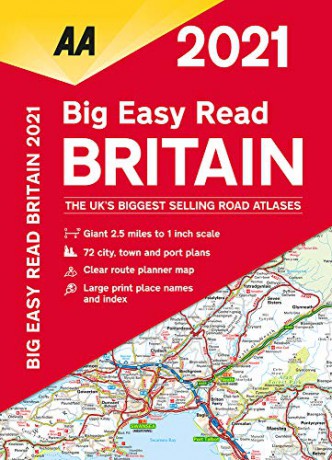 Big Easy Read Britain 2021 PB (Aa Big Easy Read Atlas) - AA Publishing [KSIĄŻKA]
