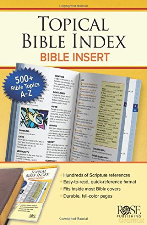 BOOK: Topical Bible Index Insert - Rose [KSIĄŻKA]