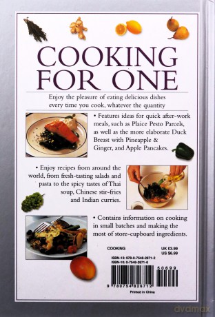 Cooking for One: An Inspiring Collection of Over 30 Delicious Single-portion Recipes - Valerie Ferguson [KSIĄŻKA]