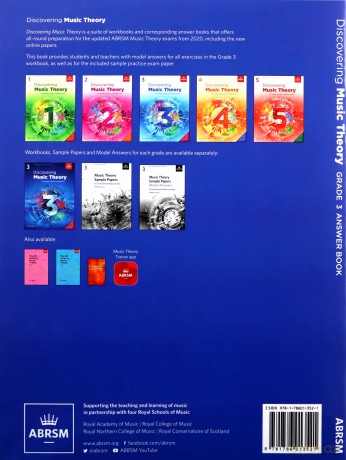Discovering Music Theory, The ABRSM Grade 3 Answer Book: Answers (Theory workbooks (ABRSM)) - ABRSM [KSIĄŻKA]