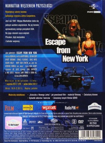 Ucieczka z Nowego Jorku (digipack) [DVD]