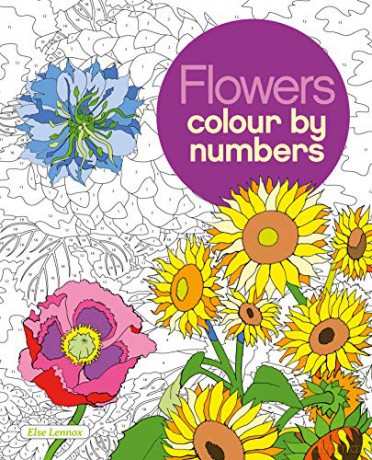 Flowers Colour by Numbers (Arcturus Colour by Numbers Collection) - Else Lennox [KSIĄŻKA]
