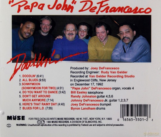 John "Papa" DeFrancesco, Joey DeFrancesco: Dodlin' [CD]