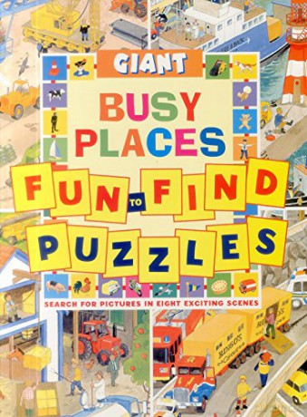 Giant Fun-to-Find Puzzles Busy Places (Fun to Find Puzzle Books): Search for Pictures in Eight Exciting Scenes - Clive Spong [KSIĄŻKA]