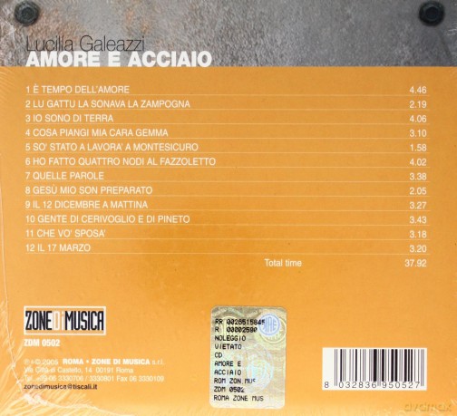 Lucilla Galeazzi: Amore e Acciaio [CD]