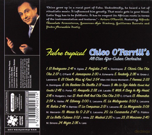Chico O'Farrill All Star Afro-Cuban Orchestra: Fiebre Tropical [CD]