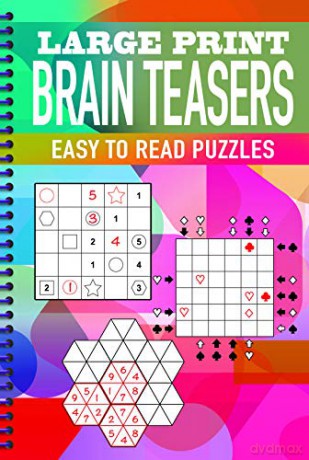 Large Print Brain Teasers (Super wire-o puzzles) - Eric Saunders [KSIĄŻKA]