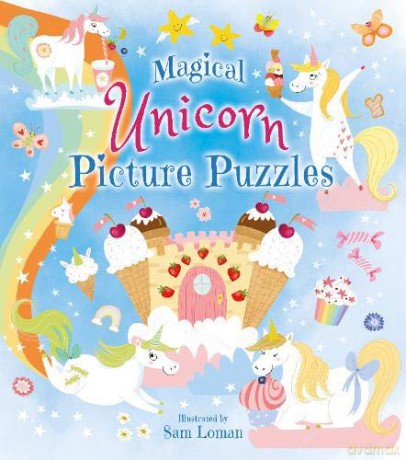 Magical Unicorn Picture Puzzles (Activity Book) - Sam Loman [KSIĄŻKA]