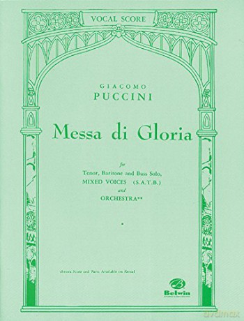 Messa Di Gloria Vocal Score (Belwin Edition) - Giacomo Puccini [KSIĄŻKA]