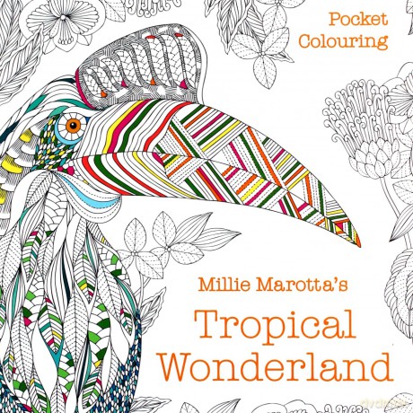 Millie Marotta's Tropical Wonderland Pocket Colouring - Millie Marotta [KSIĄŻKA]