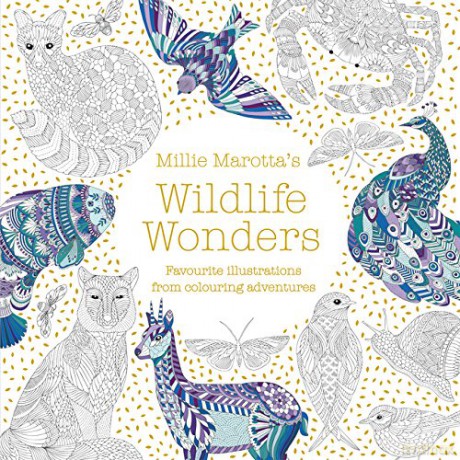 Millie Marotta's Wildlife Wonders: favourite illustrations from colouring adventures (Colouring Books) - Millie Marotta [KSIĄŻKA]