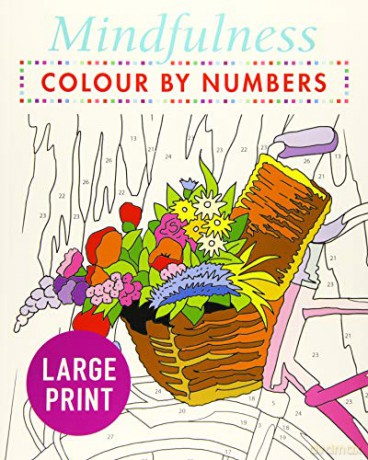 Mindfulness Colour-by-Numbers Large Print (Arcturus Large Print Colour by Numbers Collection) - Arcturus Publishing [KSIĄŻKA]