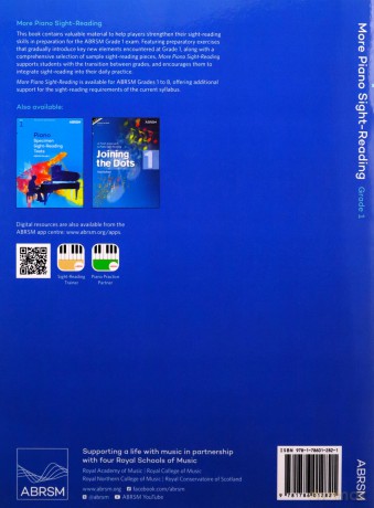 More Piano Sight-Reading, Grade 1 (ABRSM Sight-reading) [KSIĄŻKA]