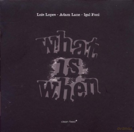 Luis Lopes, Adam Lane, Igal Foni: What Is When [CD]