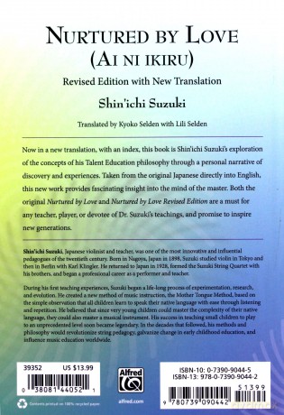Nurtured by Love: Translated from the Original Japanese Text - Shin'ichi Suzuki [KSIĄŻKA]