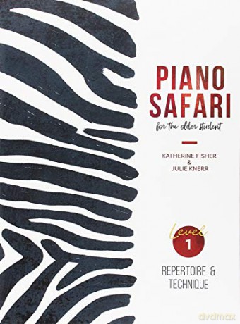 Piano Safari Older Beginner Repertoirete (Piano Method) - K Fisher [KSIĄŻKA]