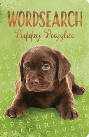 Puppy Puzzles Wordsearch (Deluxe 192pp Puzzles) (192pp Royal-format foil puzzles) - Eric Saunders [KSIĄŻKA]