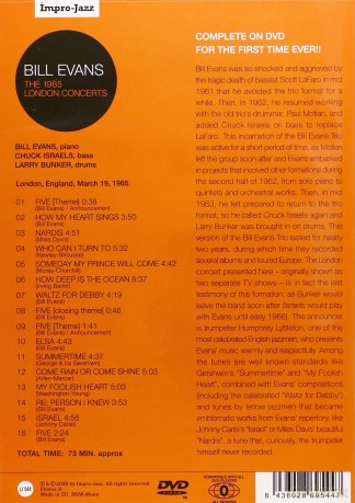 Bill Evans: The 1965 London Concerts [DVD]
