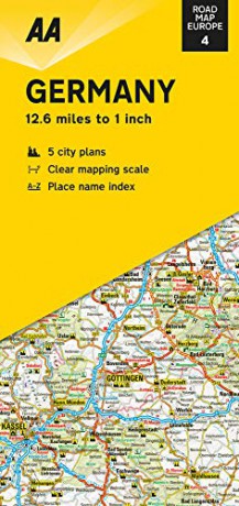 Road Map Germany ((AA Road Map Europe 04) (AA Road Map Europe Series) - Automobile Association (Great Britain) [KSIĄŻKA]