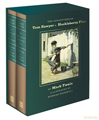 The Adventures of Tom Sawyer and Huckleberry Finn: Norman Rockwell Collector's Edition - Mark Twain [KSIĄŻKA]