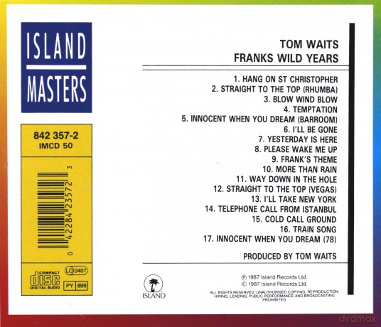 Tom Waits: Frank's Wild Years [CD]
