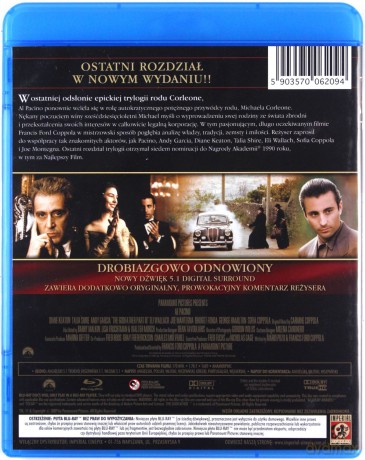 Ojciec Chrzestny 3 - odnowiona edycja [Blu-Ray]