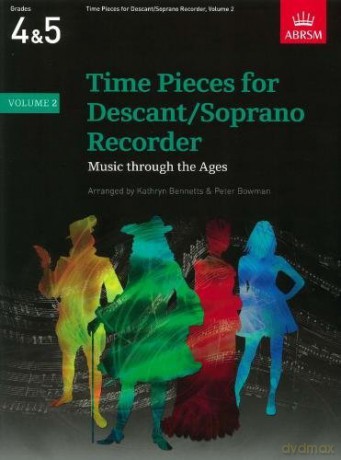 Time Pieces for Descant/Soprano Recorder, Volume 2 - Chopin, Debussy and Corelli, Arr: Bowman and Bennetts 8 composers including Mozart [KSIĄŻKA]