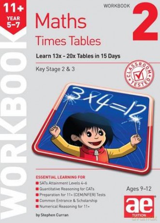 Times Tables Workbook 2: 15 Day Learning Programme for 13x - 20x Tables (Acce03 13 06 2019) - Stephen C. Curran [KSIĄŻKA]