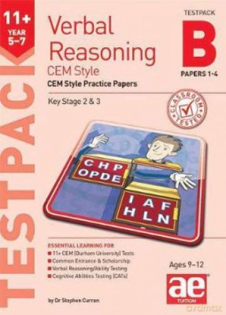 Verbal Reasoning Year 5-7 CEM Style Testpack B Papers 1-4: CEM Style Practice Papers - Dr Stephen C Curran [KSIĄŻKA]