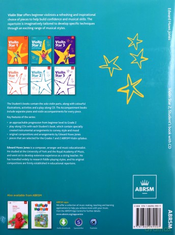 Violin Star 2, Student's book, with CD (Violin Star (ABRSM)) - Edward Huws Jones [KSIĄŻKA]