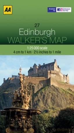 Walkers Map Edinburgh - AA Publishing [KSIĄŻKA]