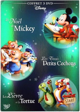 Mickey's Christmas Carol / The Three Little Pigs / The Tortoise and the Hare (Kolęda myszki Mickey / Trzy małe świnki / Żółw i Zając) [BOX] [3DVD]