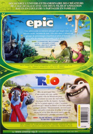 Epic / Rio (Tajemnica zielonego królestwa / Rio) [2DVD]