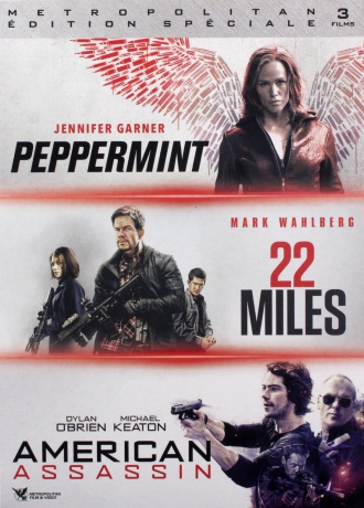 Peppermint / 22 Miles / American Assassin (Smak zemsty. Peppermint / Eskorta) [BOX] [3DVD]