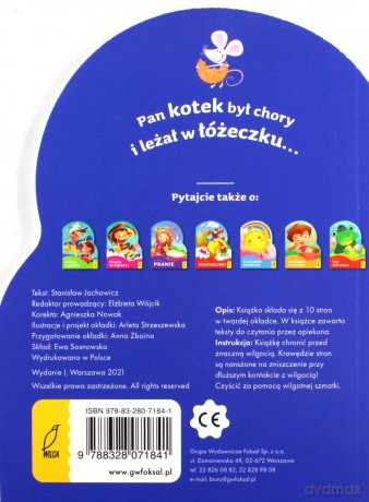Chory kotek. Wykrojnik - Stanisław Jachowicz [KSIĄŻKA]