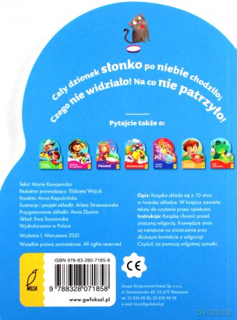 Co słonko widziało. Wykrojnik - Maria Konopnicka [KSIĄŻKA]
