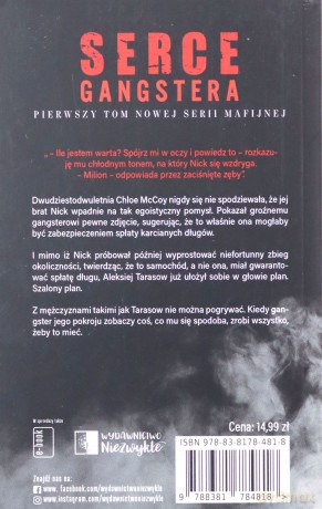 Gangsterzy (Tom 1) Serce gangstera (wydanie pocket) - Anna Wolf [KSIĄŻKA]