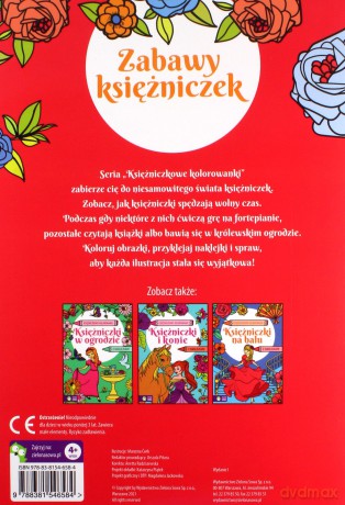 Księżniczkowe kolorowanki. Zabawy księżniczek [KSIĄŻKA]