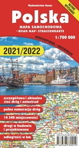 Mapa ,,Polska 1:700 000" - foliowana